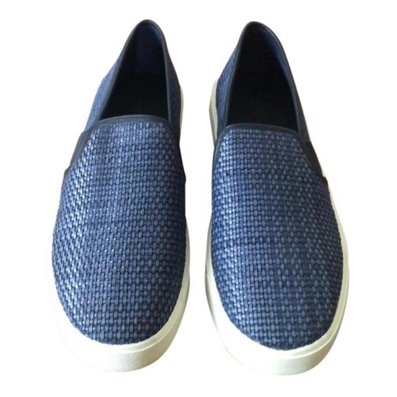 VINCE• Blue Preston Slip Ons Sneakers - Picture 3 of 10